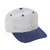 Otto Cap Brushed Cotton Twill Pro Style Two Tone Color Caps Navy/Gray