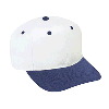 Otto Cap Brushed Cotton Twill Pro Style Two Tone Color Caps Navy/White