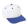 Otto Cap Brushed Cotton Twill Pro Style Two Tone Color Caps Royal/White