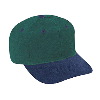 Otto Cap Brushed Cotton Twill Pro Style Two Tone Color Caps Navy/Dark Green