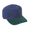 Otto Cap Brushed Cotton Twill Pro Style Two Tone Color Caps Dark Green/Navy