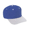 Otto Cap Brushed Cotton Twill Pro Style Two Tone Color Caps Gray/Royal