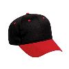 Otto Cap Cotton Twill Pro Style Two Tone Color Caps Red/Black