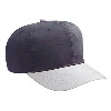 Otto Cap Cotton Twill Pro Style Two Tone Color Caps Gray/Black
