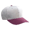 Otto Cap Cotton Twill Pro Style Two Tone Color Caps Maroon/Gray