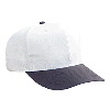 Otto Cap Cotton Twill Pro Style Two Tone Color Caps Black/White
