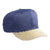 Otto Cap Cotton Twill Pro Style Two Tone Color Caps Khaki/Navy
