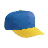 Otto Cap Cotton Twill Pro Style Two Tone Color Caps Gold/Royal