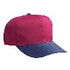 Otto Cap Cotton Twill Pro Style Two Tone Color Caps Navy/Burgundy Maroon