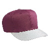 Otto Cap Cotton Twill Pro Style Two Tone Color Caps Gray/Maroon