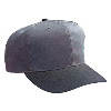 Otto Cap Cotton Twill Pro Style Two Tone Color Caps Black/Charcoal Gray