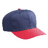 Otto Cap Cotton Twill Pro Style Two Tone Color Caps Red/Navy
