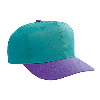 Otto Cap Cotton Twill Pro Style Two Tone Color Caps Purple/Jade