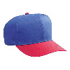 Otto Cap Cotton Twill Pro Style Two Tone Color Caps Red/Royal