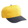 Otto Cap Cotton Twill Pro Style Two Tone Color Caps Black/Gold