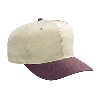 Otto Cap Cotton Twill Pro Style Two Tone Color Caps Brown/Khaki