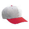 Otto Cap Cotton Twill Pro Style Two Tone Color Caps Red/Gray