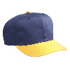 Otto Cap Cotton Twill Pro Style Two Tone Color Caps Gold/Navy
