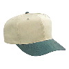 Otto Cap Cotton Twill Pro Style Two Tone Color Caps Dark Green/Khaki