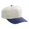 Otto Cap Cotton Twill Pro Style Two Tone Color Caps Navy/Stone Gray