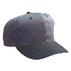 Otto Cap Cotton Twill Pro Style Two Tone Color Caps Black/Charcoal Gray