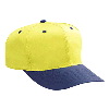Otto Cap Cotton Twill Pro Style Two Tone Color Caps Navy/Yellow