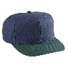 Otto Cap Washed Brushed Heavy Cotton Canvas Pro Style Two Tone Color Caps Dark Green/Navy