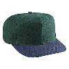 Otto Cap Washed Brushed Heavy Cotton Canvas Pro Style Two Tone Color Caps Navy/Dark Green