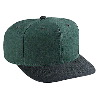 Otto Cap Washed Brushed Heavy Cotton Canvas Pro Style Two Tone Color Caps Black/Dark Green