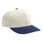 Washed Bull Denim Pro Style Two Tone Color Caps