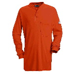 Mens EXCEL-FR� Long Sleeve Tagless Henley Shirt