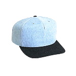 Brushed Denim Pro Style Two Tone Color Caps