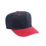 Brushed Bull Denim Low Crown Pro Style Two Tone Color Caps