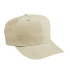 Otto Cap Brushed Bull Denim Low Crown Pro Style Caps Khaki