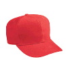 Otto Cap Brushed Bull Denim Low Crown Pro Style Caps Red