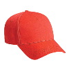 Otto Cap Superior Cotton Twill Five Panel Low Profile Pro Style Caps Red