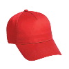 Otto Cap Cotton Twill Five Panel Low Profile Pro Style Caps Red