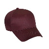 Otto Cap Cotton Twill Five Panel Low Profile Pro Style Caps Maroon