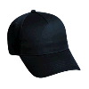 Otto Cap Cotton Twill Five Panel Low Profile Pro Style Caps Black