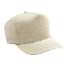 Otto Cap Brushed Bull Denim Five Panel ProStyle Caps Khaki