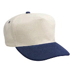 Brushed Bull Denim Five Panel ProStyle Two Tone Color Caps