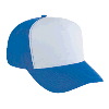 Otto Cap Cotton Twill Five Panel Pro Style Two Tone Color Caps Royal/White/Royal