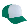 Otto Cap Cotton Twill Five Panel Pro Style Two Tone Color Caps Kelly/White/Kelly