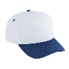 Otto Cap Cotton Twill Five Panel Pro Style Two Tone Color Caps Navy/White/White