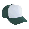 Otto Cap Cotton Twill Five Panel Pro Style Two Tone Color Caps Dark Green/White/Dark Green