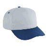 Otto Cap Cotton Twill Five Panel Pro Style Two Tone Color Caps Navy/White/White