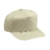 Otto Cap Cotton Twill Five Panel Pro Style Caps Khaki