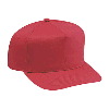 Otto Cap Cotton Twill Five Panel Pro Style Caps Red