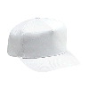 Otto Cap Cotton Twill Five Panel Pro Style Caps White