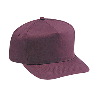 Otto Cap Cotton Twill Five Panel Pro Style Caps Maroon